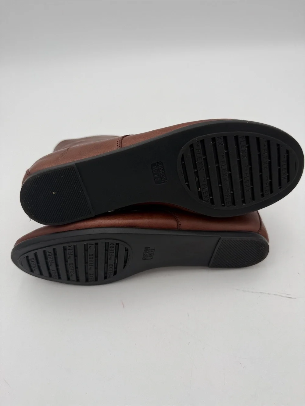 THE FLEXX Brown Leather Chukka Boots women 7.5 vintage Y2K casual office retro